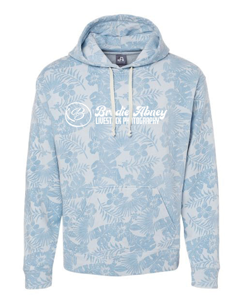 Tri blend Fleece Hooded Sweatshirt