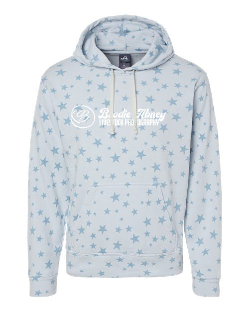 Tri blend Fleece Hooded Sweatshirt